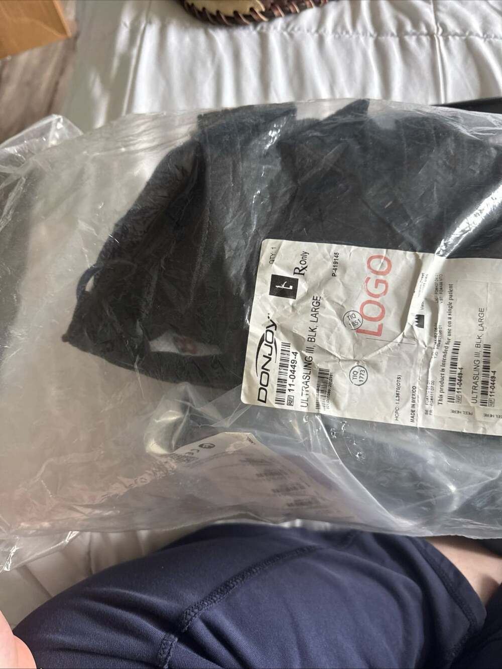 DonJoy Ultrasling Iii Size Large Black Medical Sling